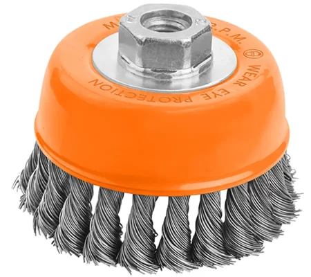 Twist Wire Brush With Nut Cup