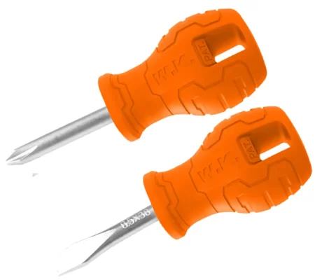 2PCS Stubby Screw Drivers Set