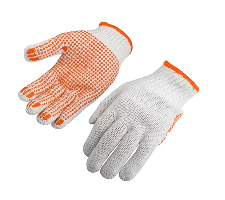 Knitted & Pvc Dots Gloves