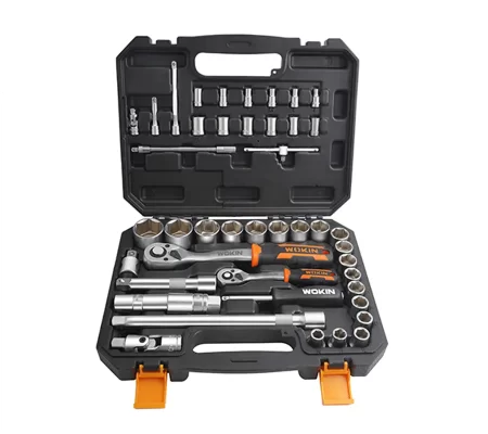 45PCS 1/4″ & 1/2″DRIVE SOCKT SET (INDUSTRIAL)